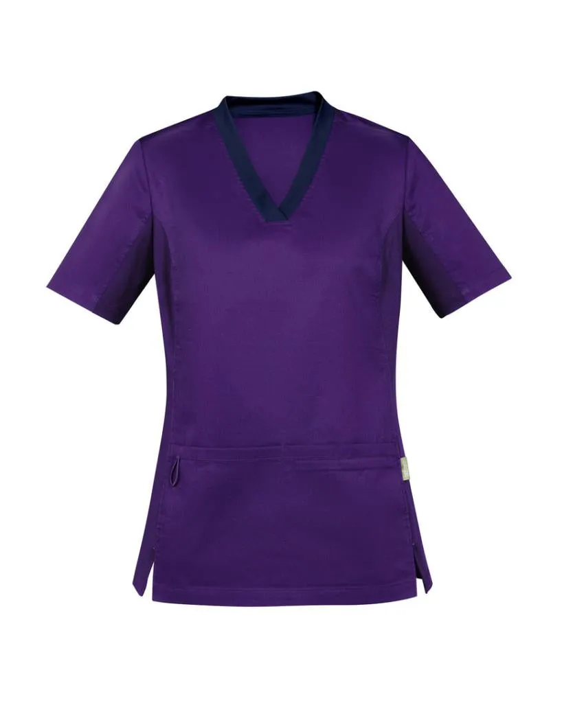 Biz Care CST043LS Womens Riley V-Neck Scrub Top
