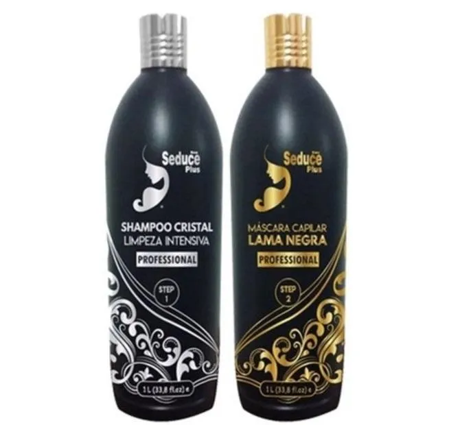 Black Mud Thermal Crystal Treatment Progressive Brush Kit 2x1L - New Seduce
