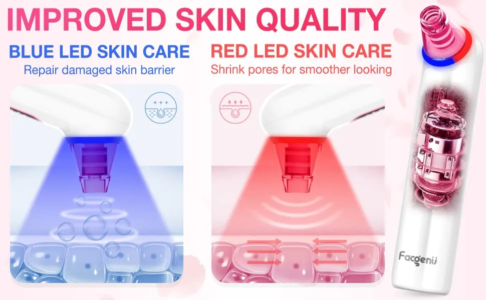 Blackhead Pore Vacuum Cleaner Remover USB Rechargeable with LCD Screen Kit Suction A21888