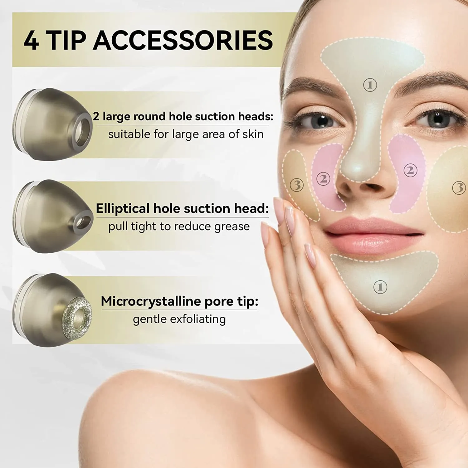 Blackhead Remover Vacuum with Camera Pore Camera for Face Electric Blackhead Suction Tool Facial Deep Cleaning for Acne MB10097