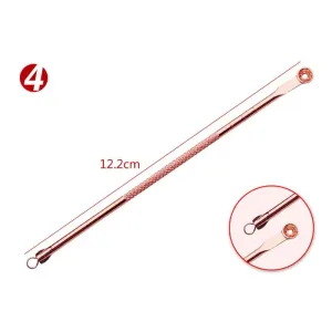 Blackhead Remover/Pimple Comedone Extractor | Pressing Spoon/Squeezing Loop - Rose  Gold