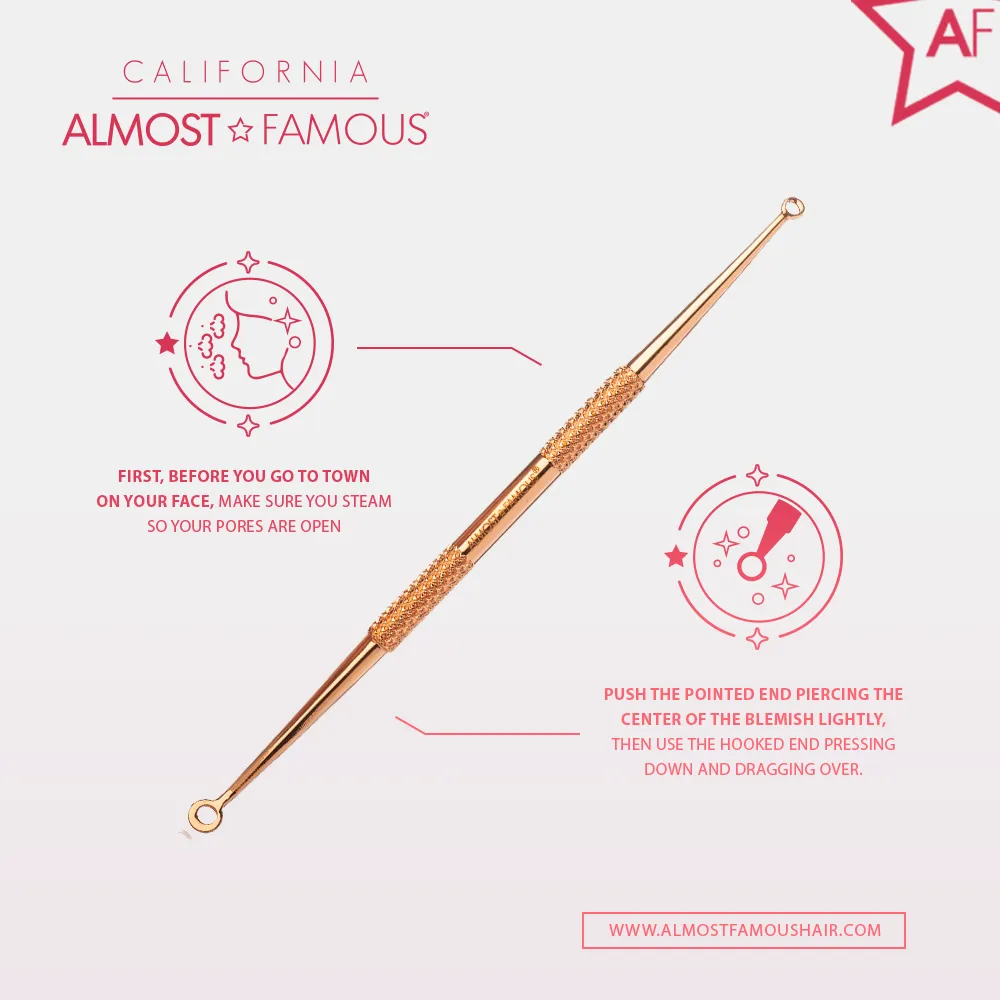 Blemish & Blackhead Remover Tool - Rose Gold