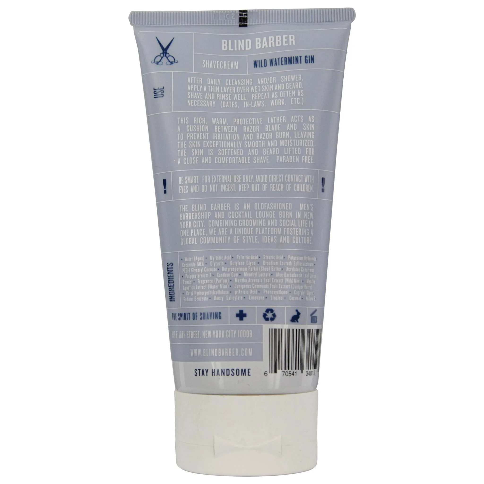 Blind Barber Watermint Gin Shave Cream