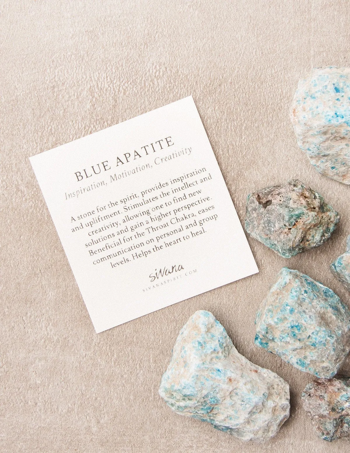 Blue Apatite Crystal Bath Stones