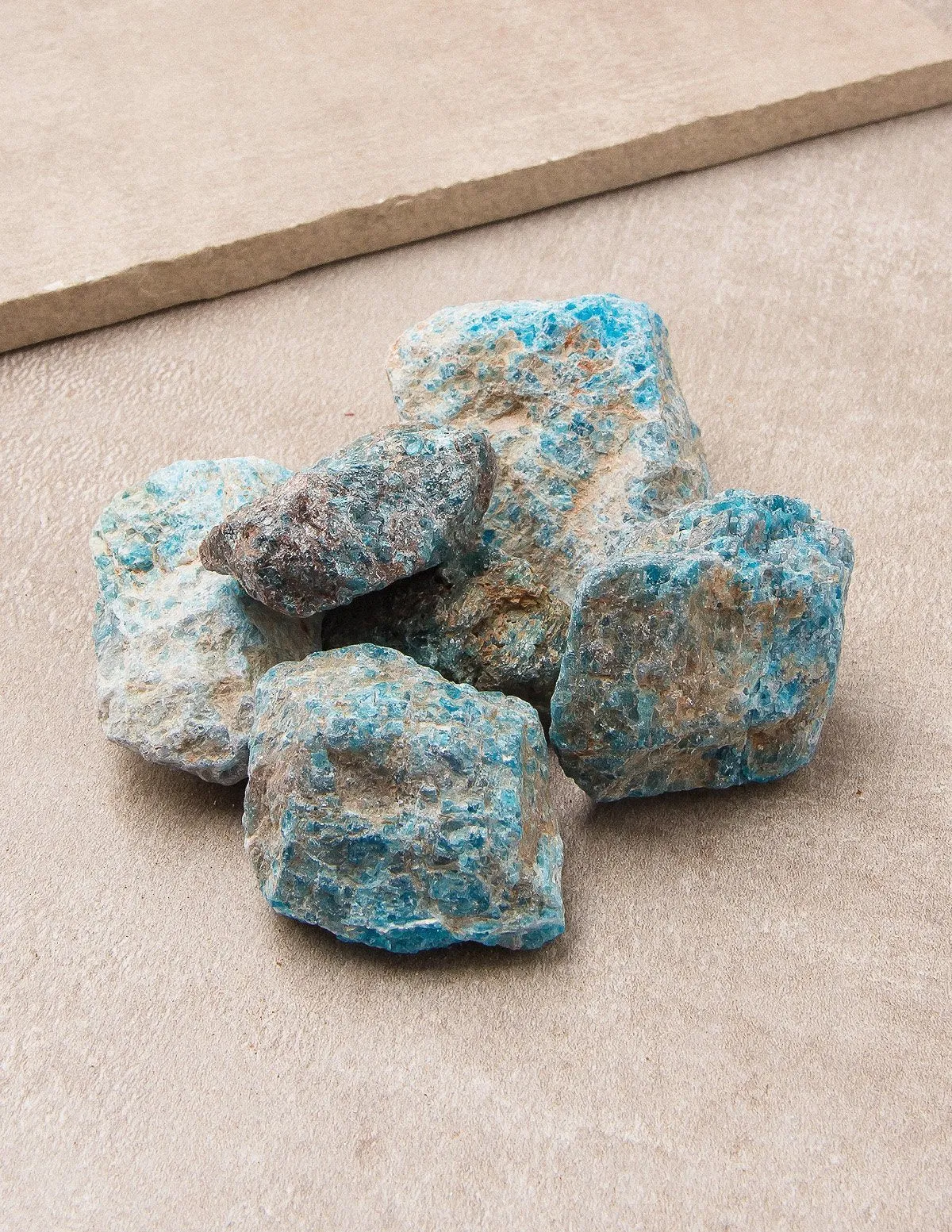 Blue Apatite Crystal Bath Stones