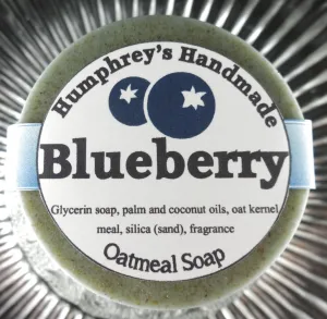 BLUEBERRY Oatmeal Soap | Exfoliating Mechanics or Gardeners Bar