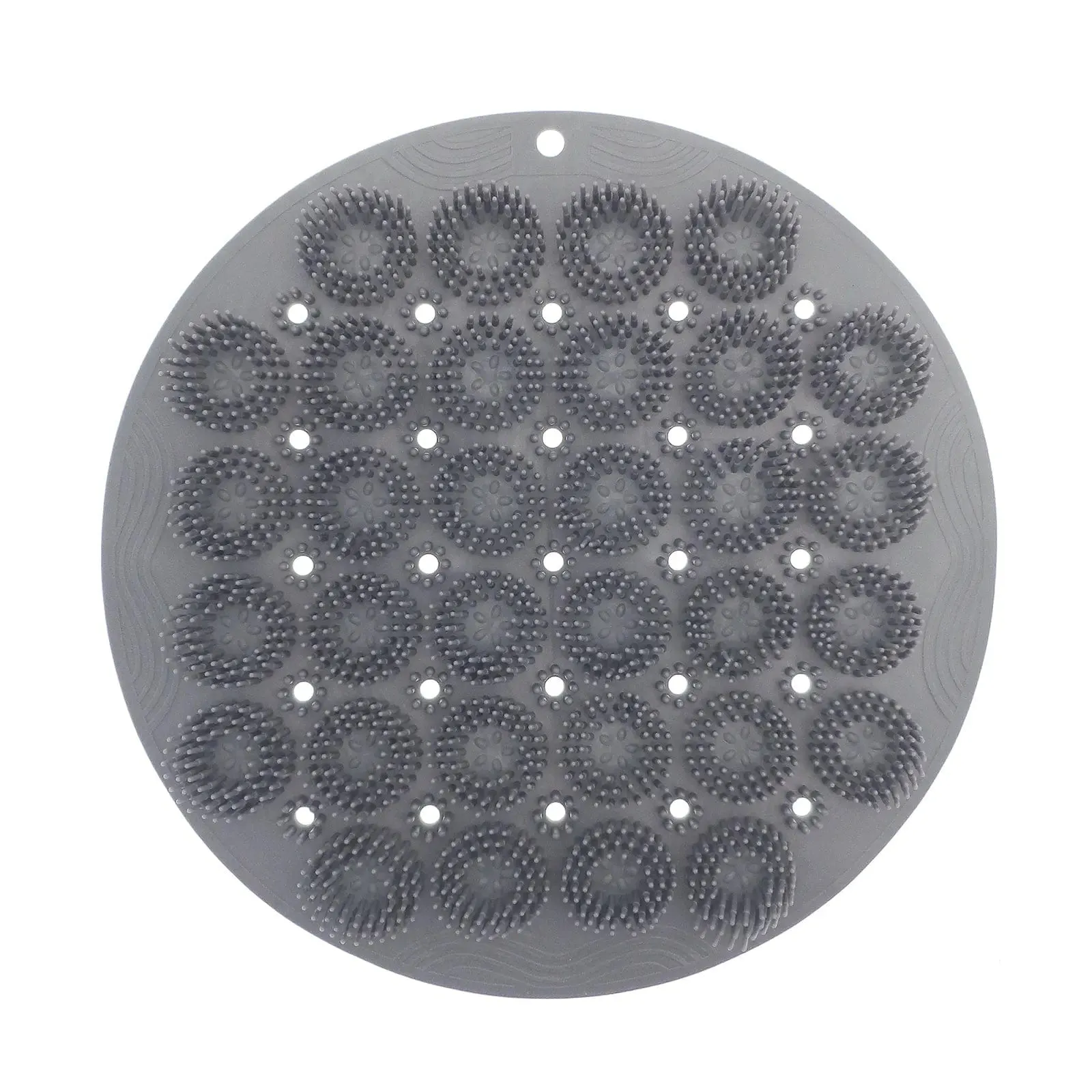 Body Scrubber With Suction Cups Back Foot Shower Round 30cm