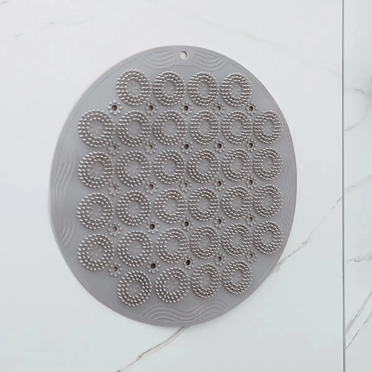 Body Scrubber With Suction Cups Back Foot Shower Round 30cm