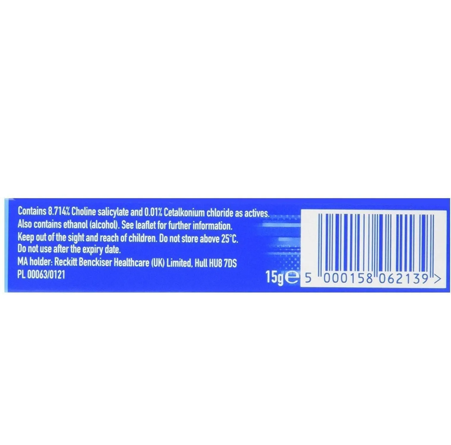 BONJELA Adult Mouth Ulcer / Pain Relief Gel 15g Sugar-Free