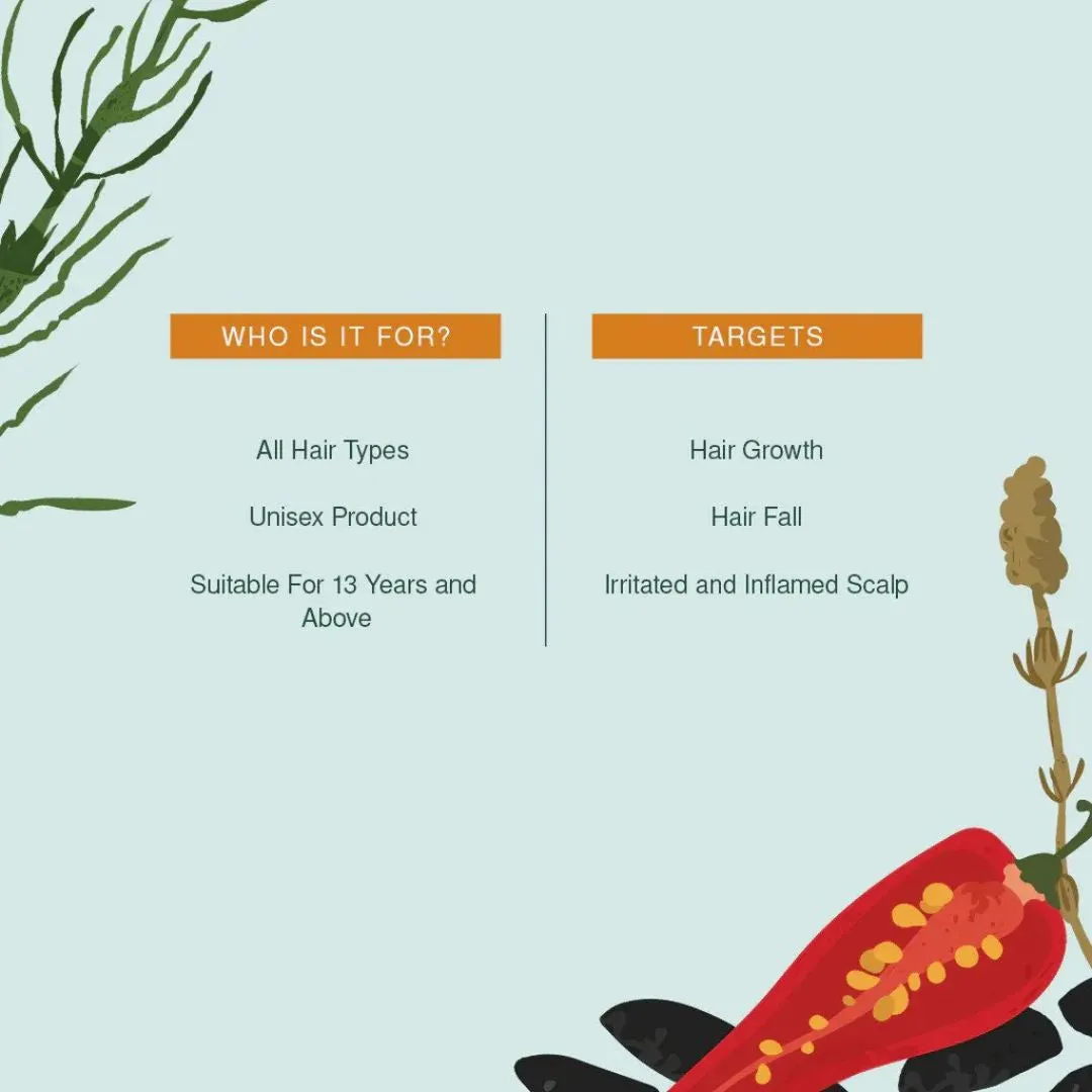 Boss Mama Organic Chilli, Horsetail & Black Seed Hair Oil (30ml)