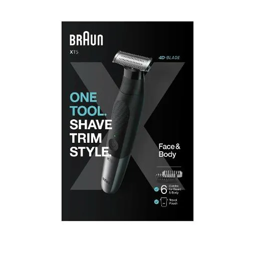 Braun Male Hair Removal Shave Trim And Edge With One Tool: All-In-One Electric Razor And Bea