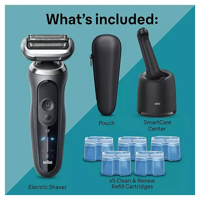 Braun Series 7 7189cc Electric Razor Shaver Kit for Men