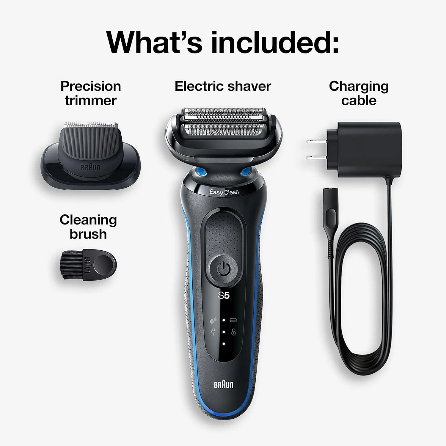 BRAUN Shaver Black, Close shaving made easy