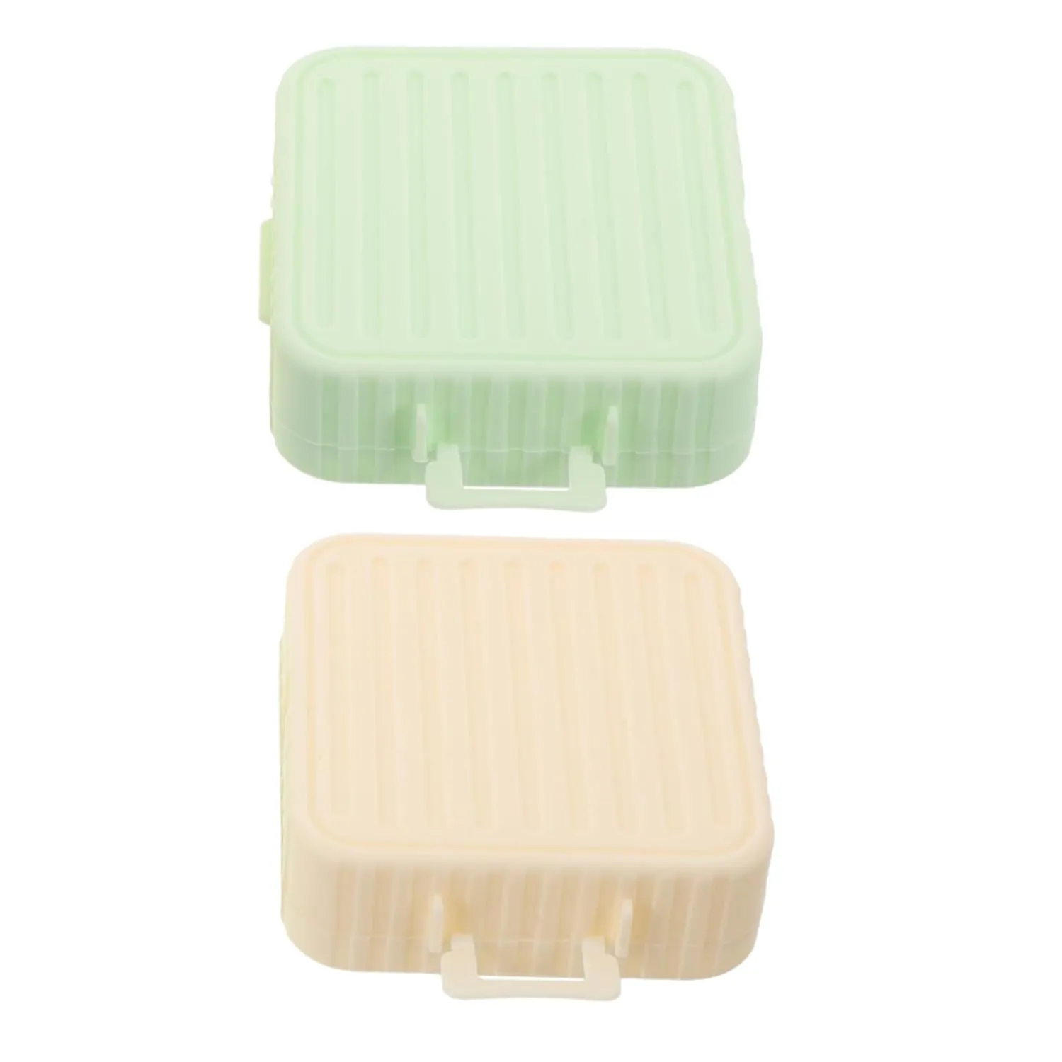 Breathable Makeup Sponge Holder 2pcs Powder Puff Storage Case Empty Loose Powder Box