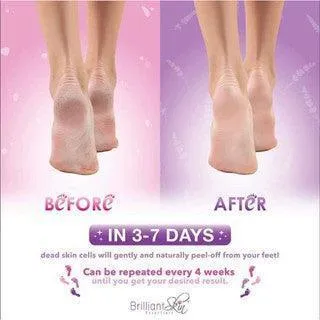 Brilliant Skin Heel and Toe Lavender Foot Mask (Violet)