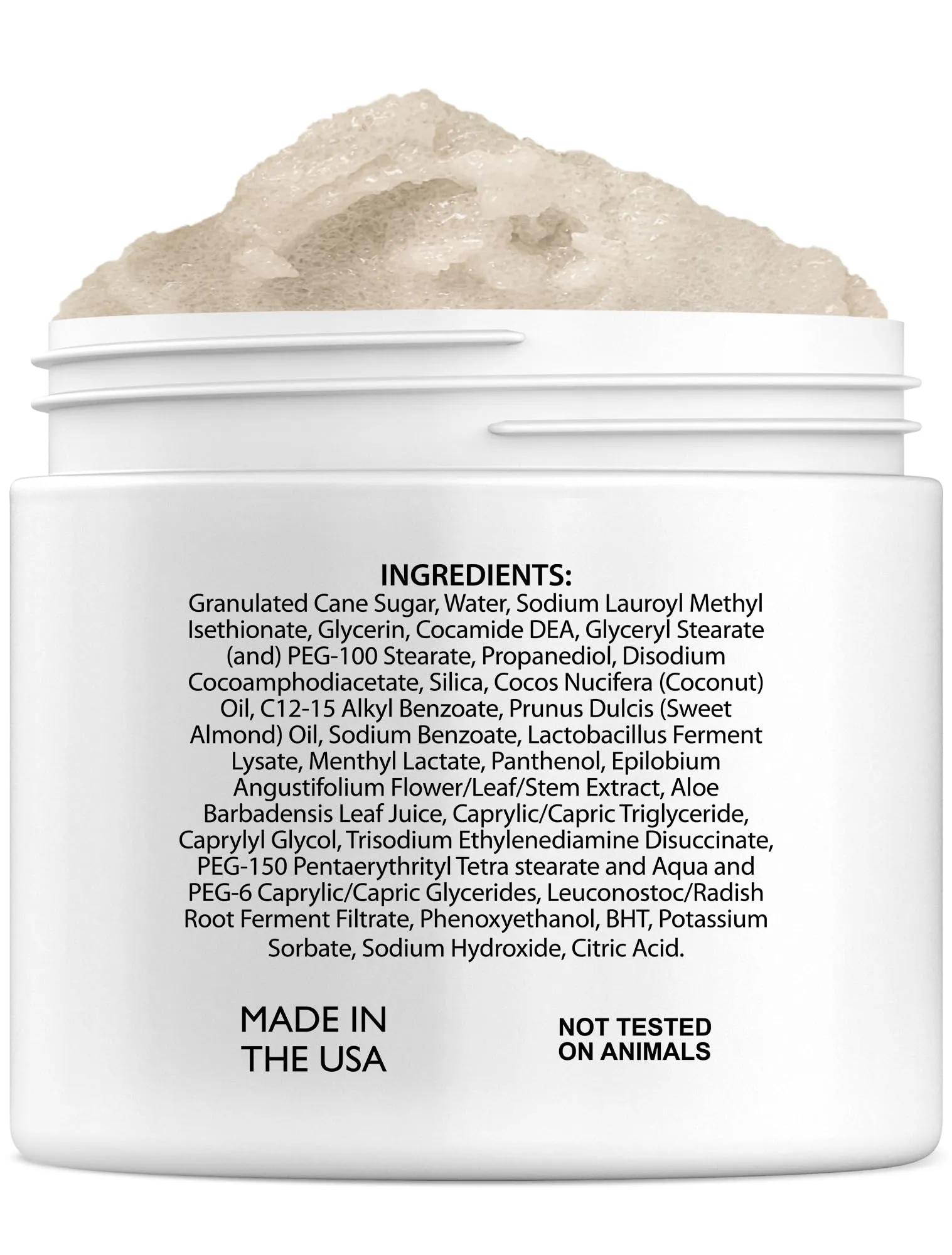 Brooklyn Botany Scalp & Body Scrub – Sugar Scrub Body Exfoliator and Scalp Scrub Made with Coconut Oil to Moisturize, Cleanse and Gently Exfoliate Scalp and Body – Tropical Scent 8.8 oz