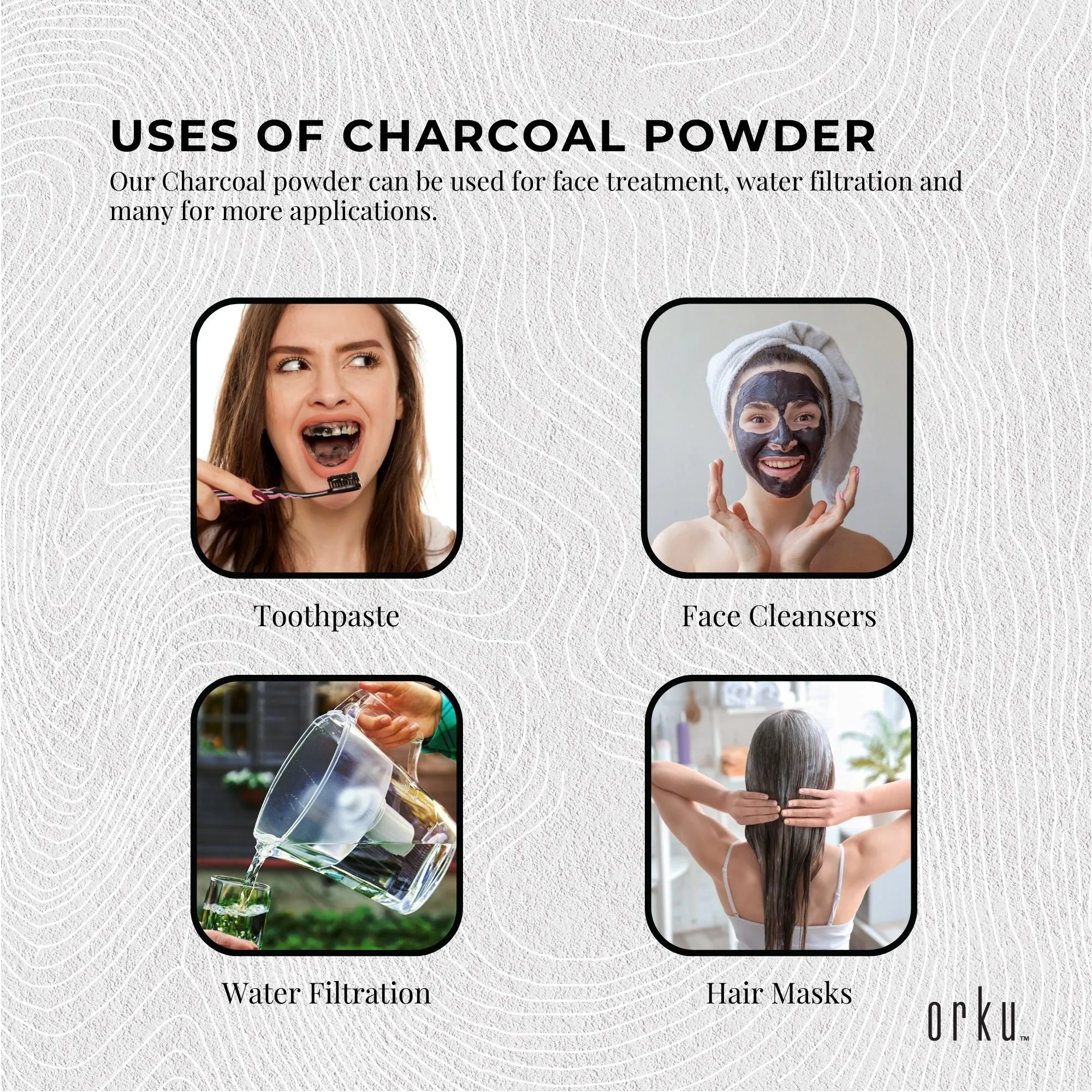 Bulk Buy Teeth Whitening Powder 400g Activated Carbon Powder Coconut Charcoal