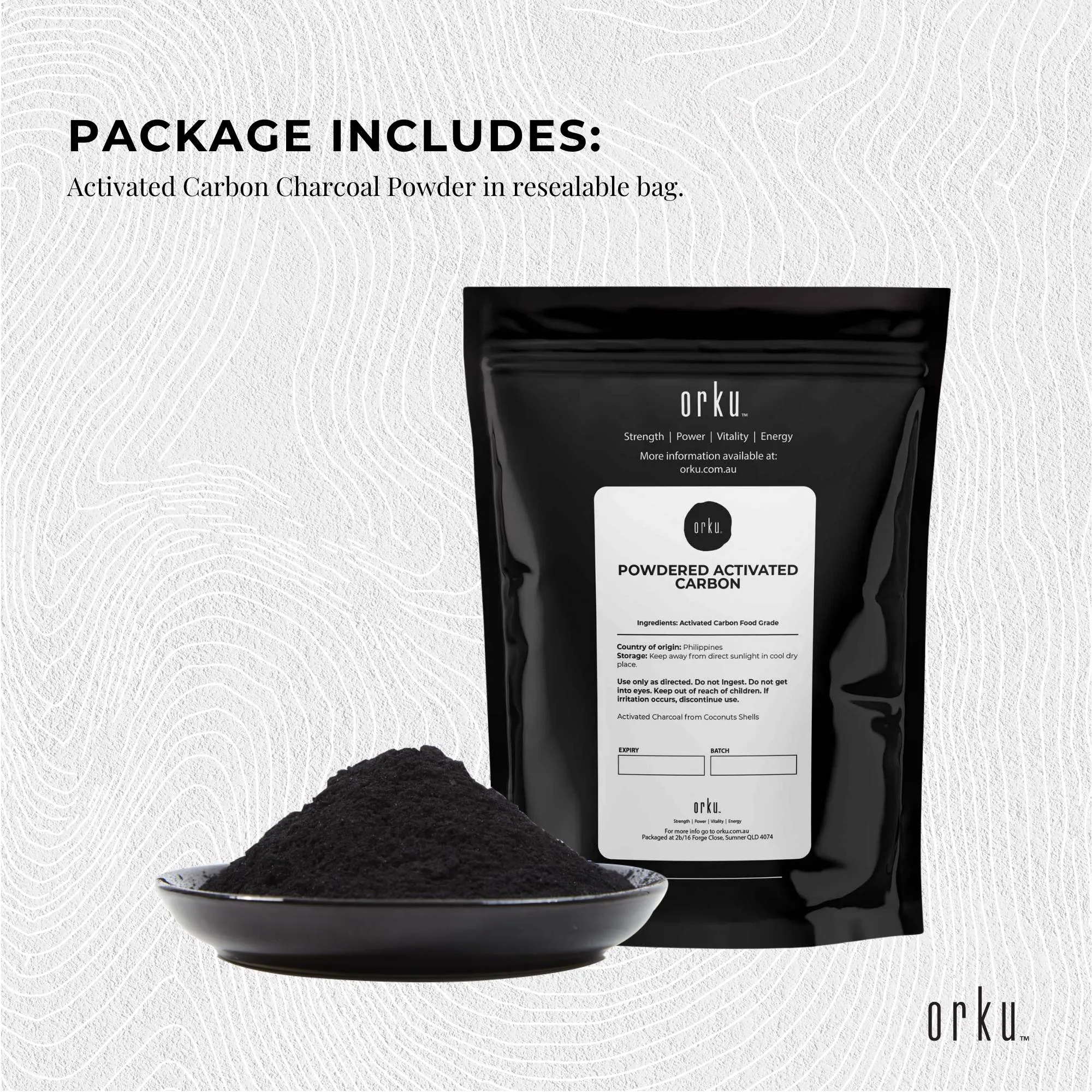 Bulk Buy Teeth Whitening Powder 400g Activated Carbon Powder Coconut Charcoal