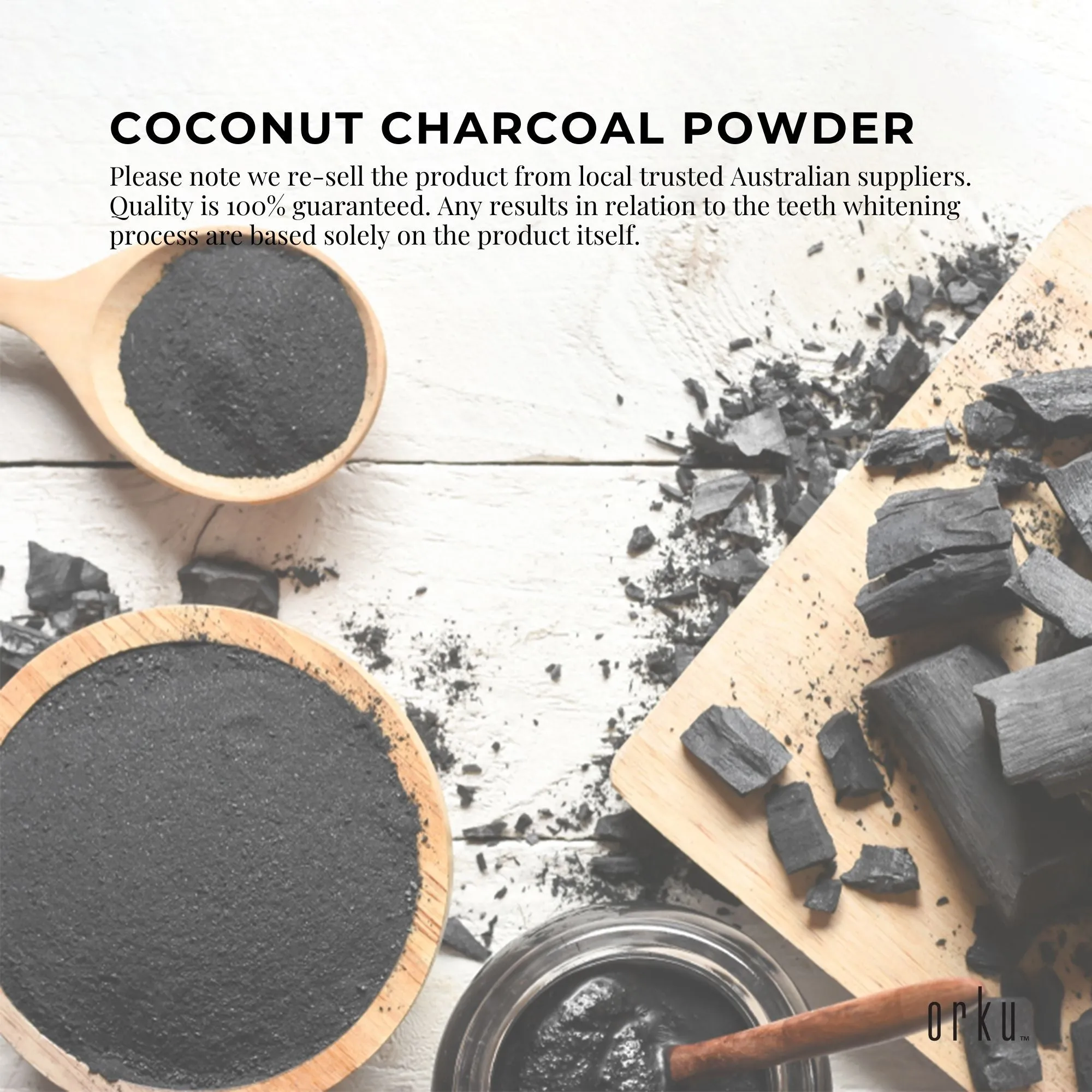 Bulk Buy Teeth Whitening Powder 400g Activated Carbon Powder Coconut Charcoal