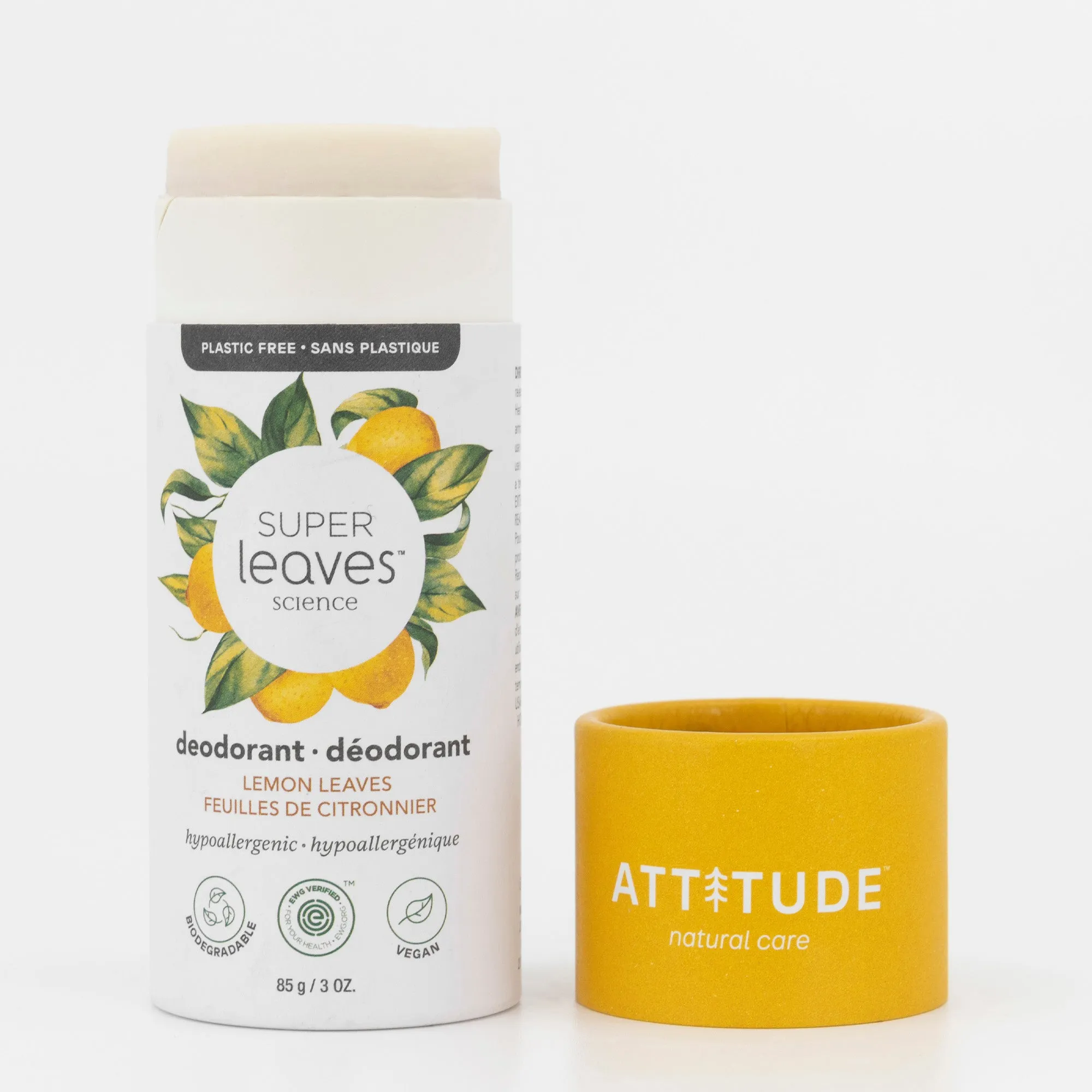 Bundle of 3 Plastic Free Deodorants : SUPER LEAVES™ : Fruity scents mix