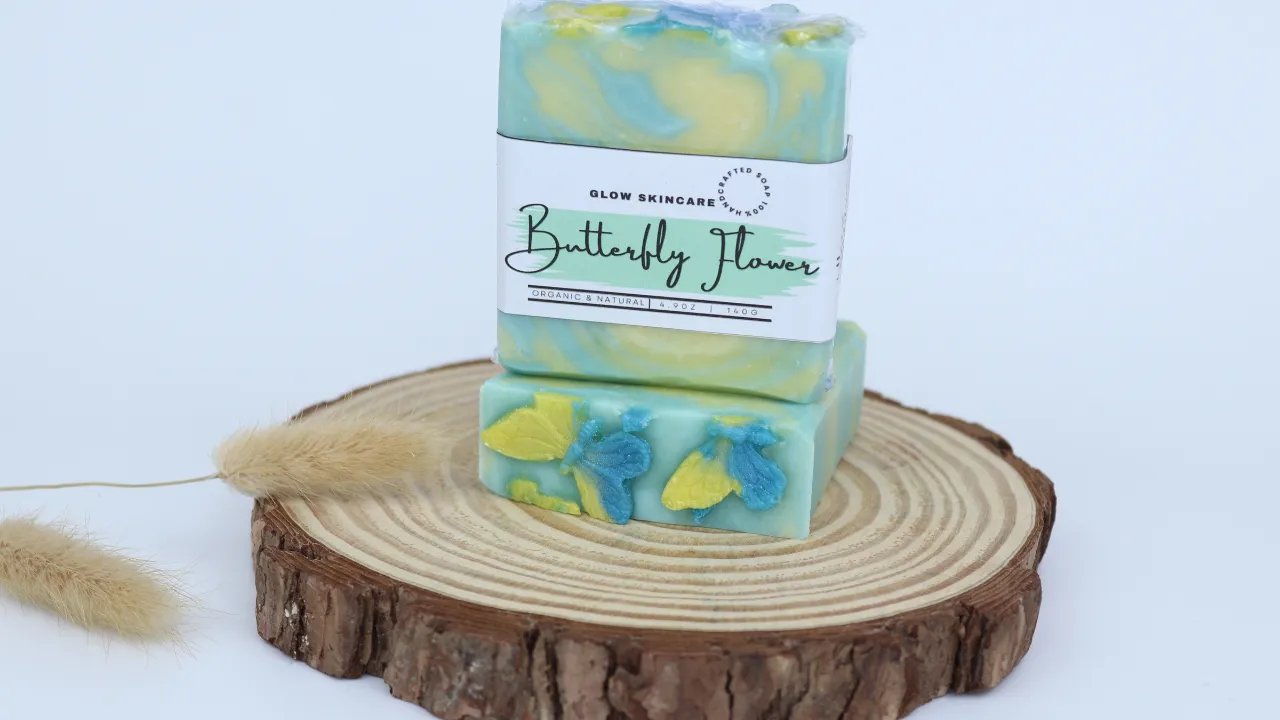 BUTTERFLY FLOWER SOAP BAR