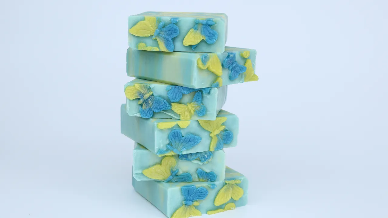 BUTTERFLY FLOWER SOAP BAR