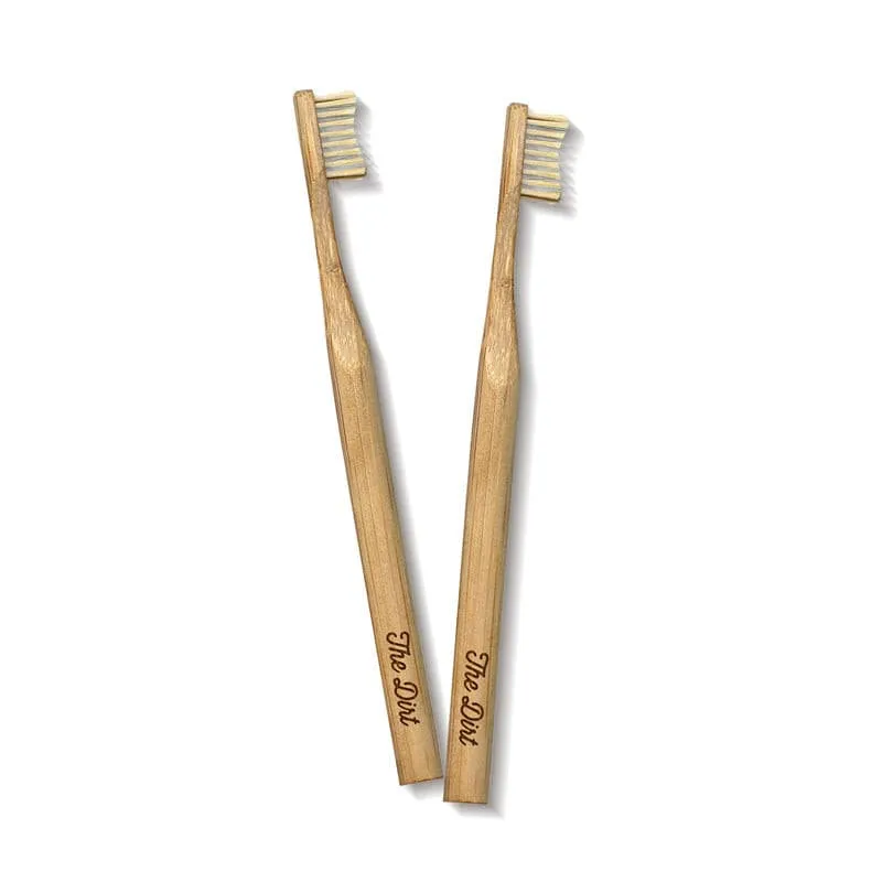 Buy with Prime - Bamboo Toothbrush with Charcoal Infused Bristles