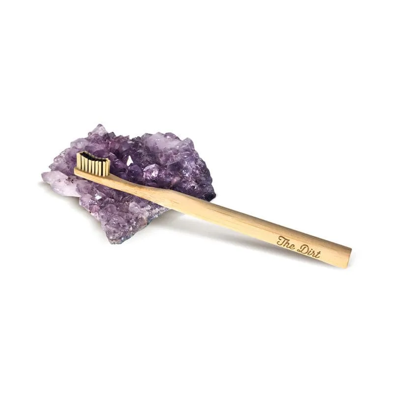 Buy with Prime - Bamboo Toothbrush with Charcoal Infused Bristles