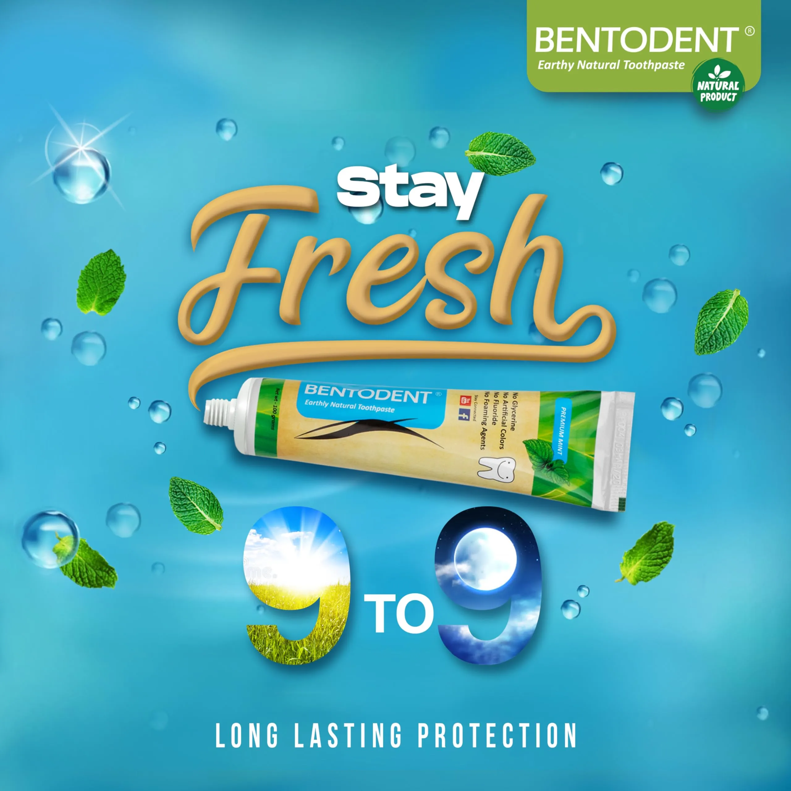 Calcium Bentonite Clay Toothpaste- Fluoride Free Toothpaste - Made Safe Certified Perfect Trio - for Complete Oral Care for Plaque Removal, Teeth Whitening, Fresh Breath, Adult & Kids Oral Care