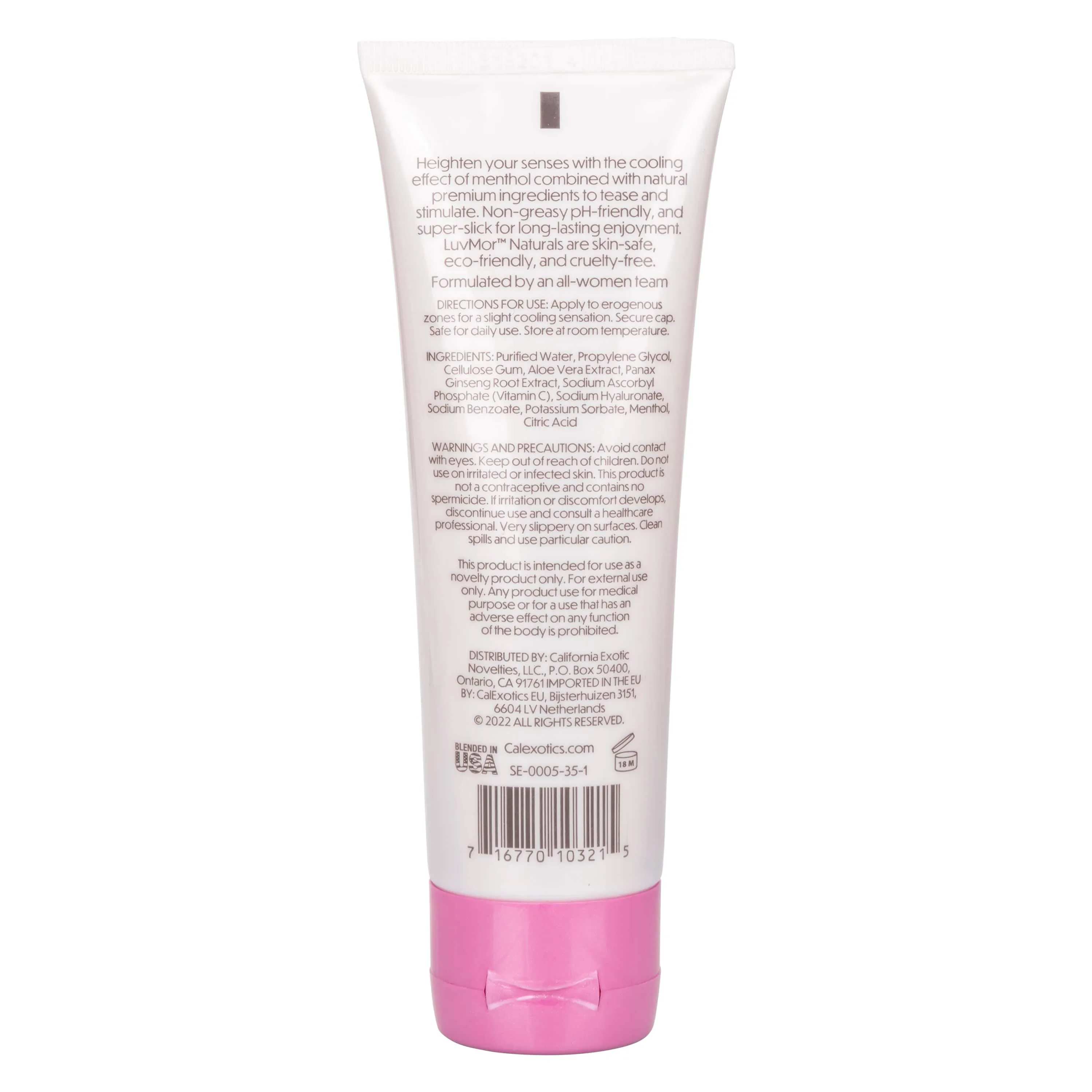 California Exotics - LuvMor Naturals Intimate Cooling Serum Arousel Gel