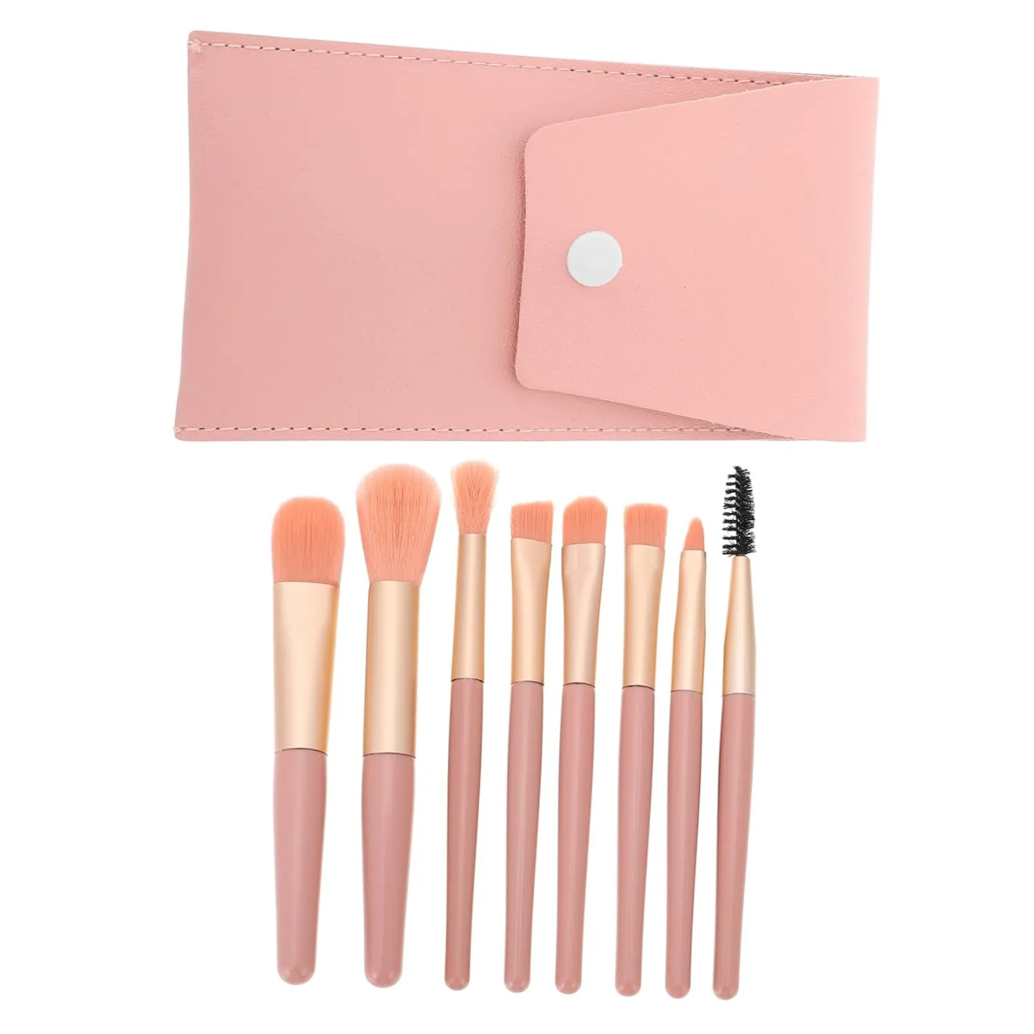 CANIGHT 1set Portable Makeup Brush Soft Bristles for Loose Powder Foundation and Eye Shadow Cosmetic Tools Travel Case