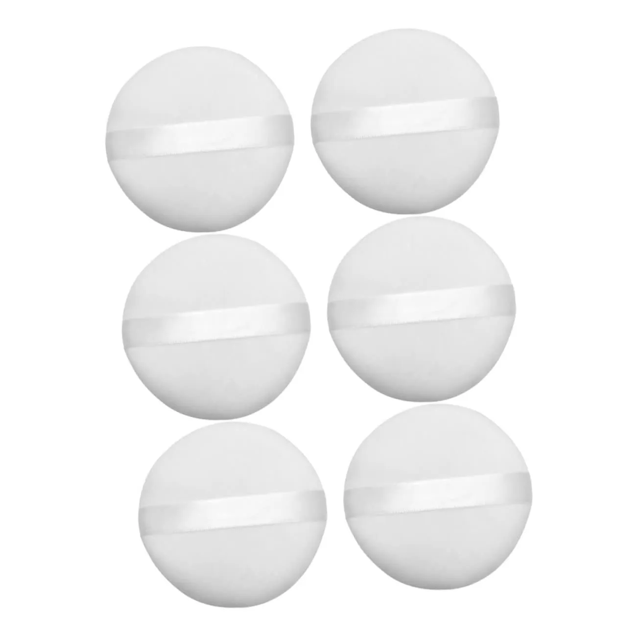 CANIGHT 6pcs Face Powder Puff and Container Makeup Puff for Girls Loose Powder for Foundation