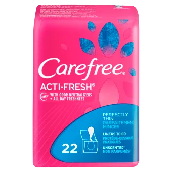 Carefree Body Shape Thin Unscented, 22 Count