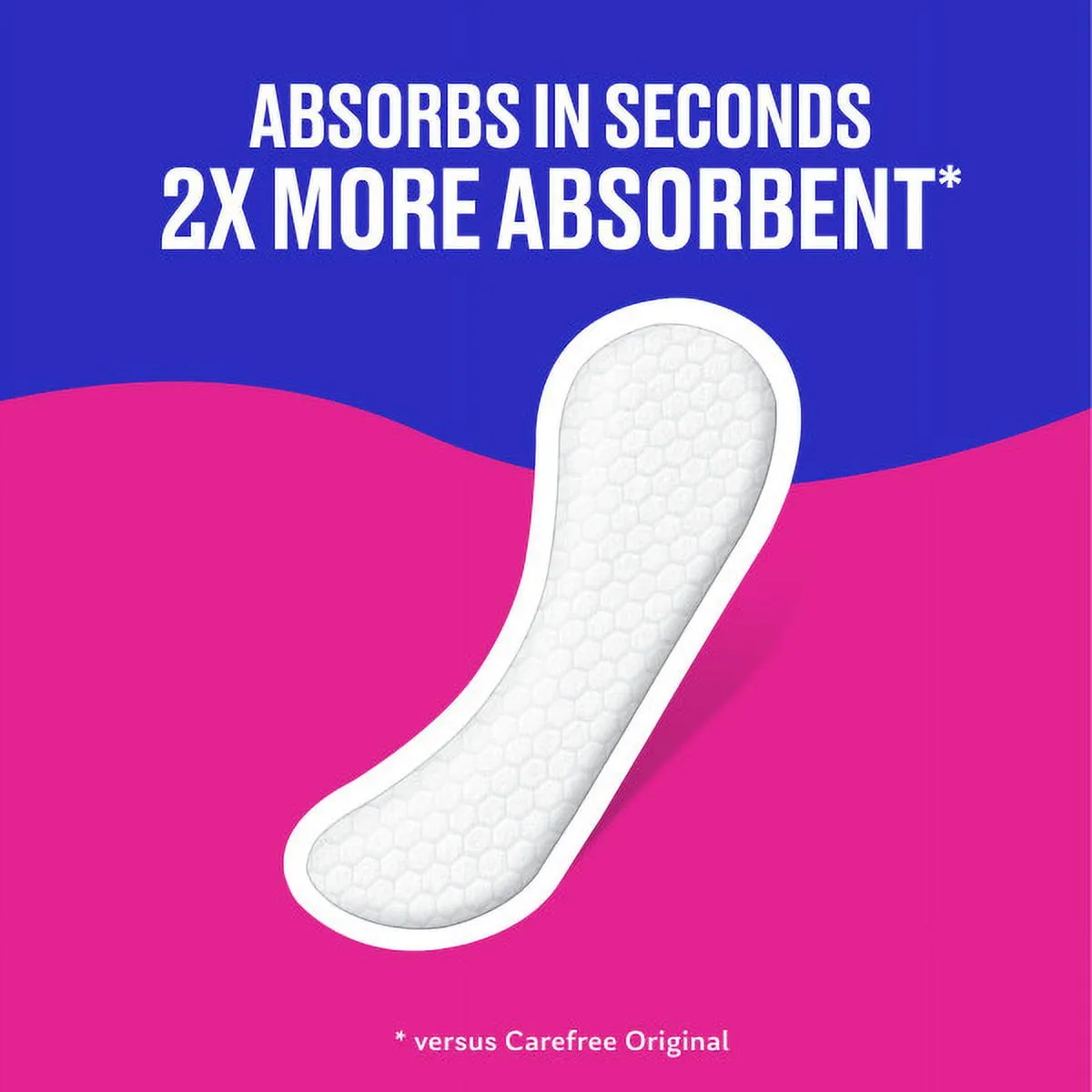 CAREFREE® Panty Liners, Regular, Unscented, 8 Hour Odor Control, 148ct