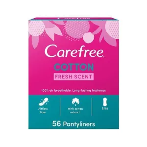 Carefree Plus Large Pantyliners Fresh Scent - 56 pieces