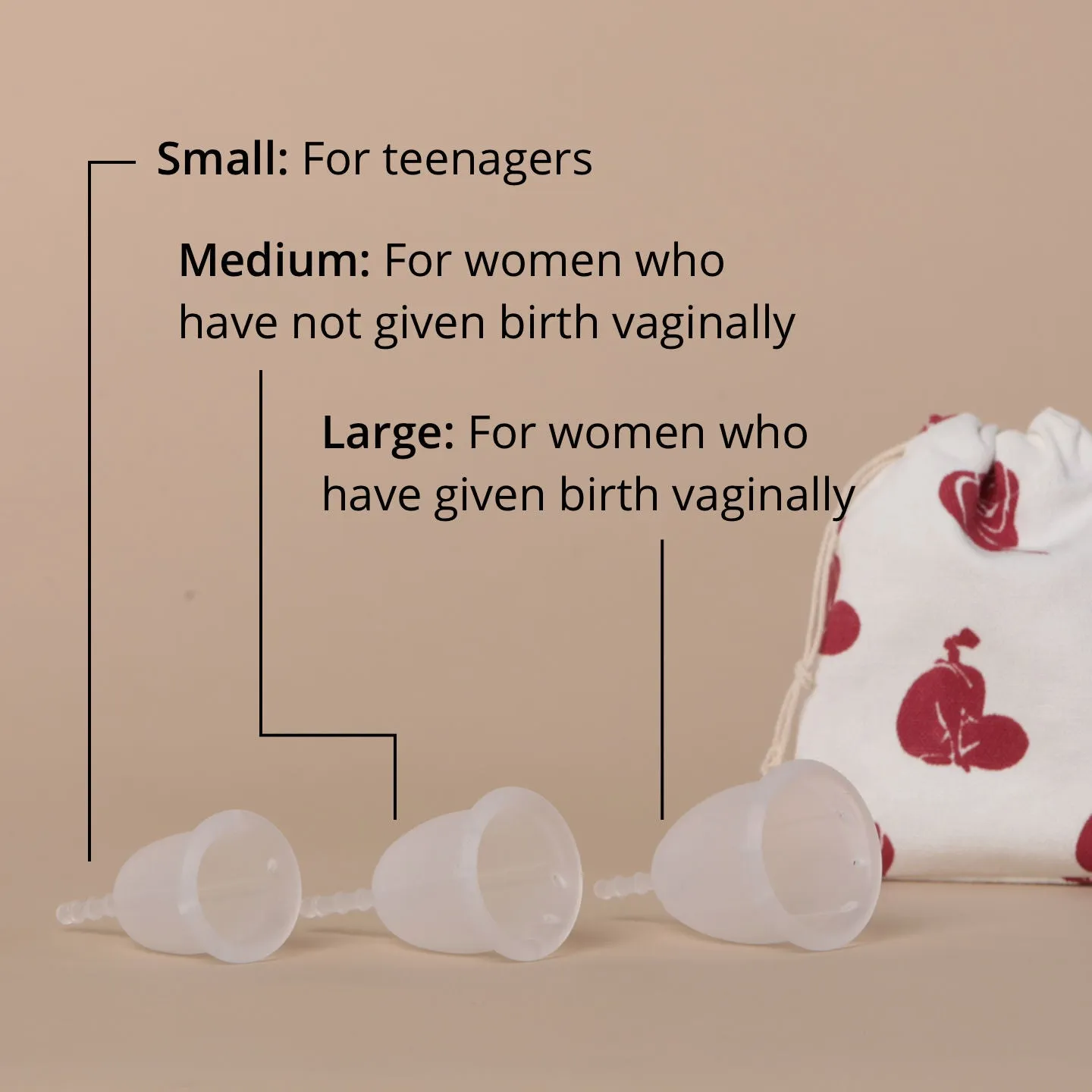 Carmesi Reusable Menstrual Cup for Women - Small Size - Softest Cup Everrr - Made in Europe - FDA & Gynecologist Approved - Rash-Free - With Free Pouch, White