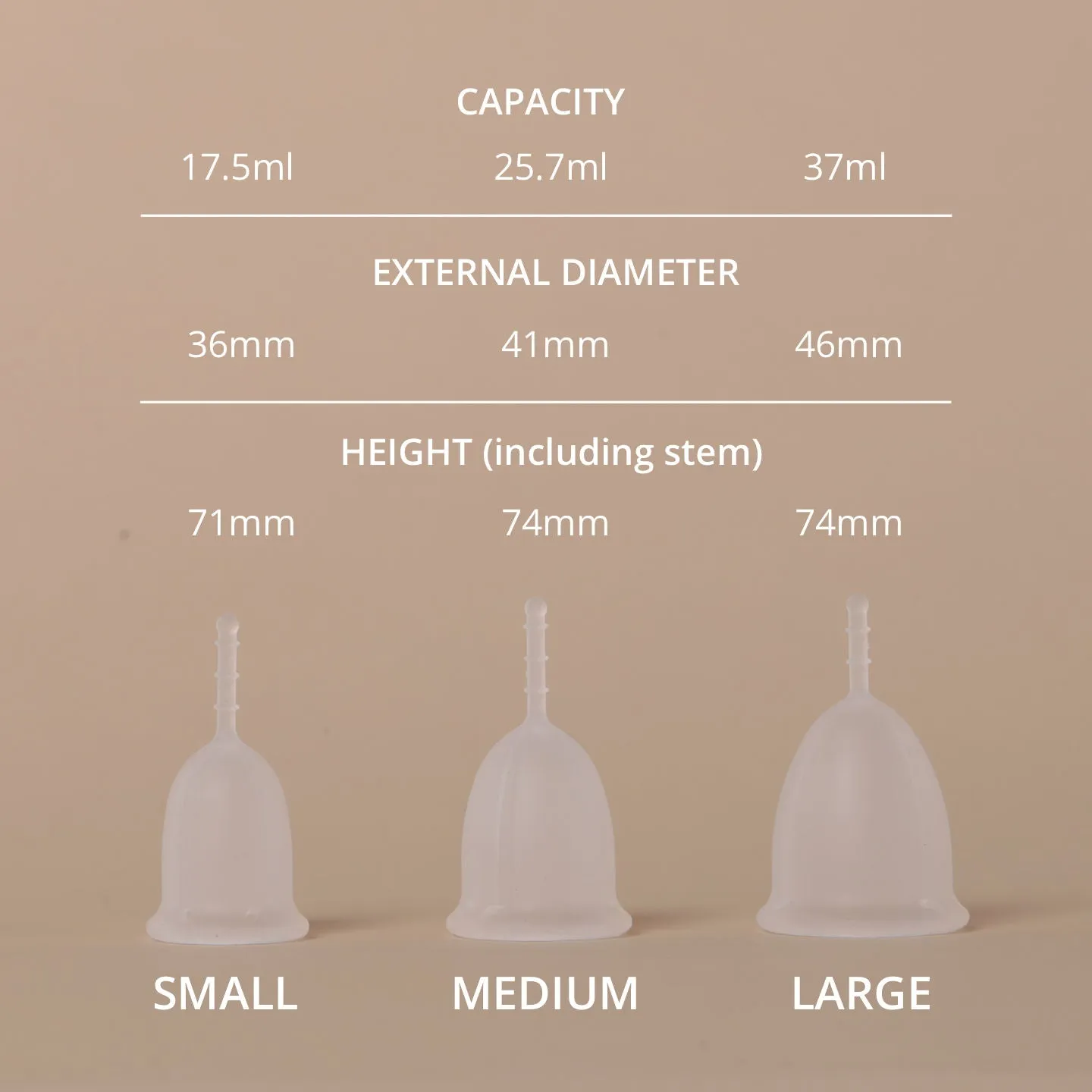 Carmesi Reusable Menstrual Cup for Women - Small Size - Softest Cup Everrr - Made in Europe - FDA & Gynecologist Approved - Rash-Free - With Free Pouch, White