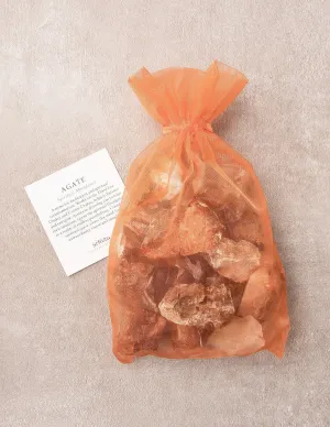 Carnelian Banded Agate Crystal Bath Stones