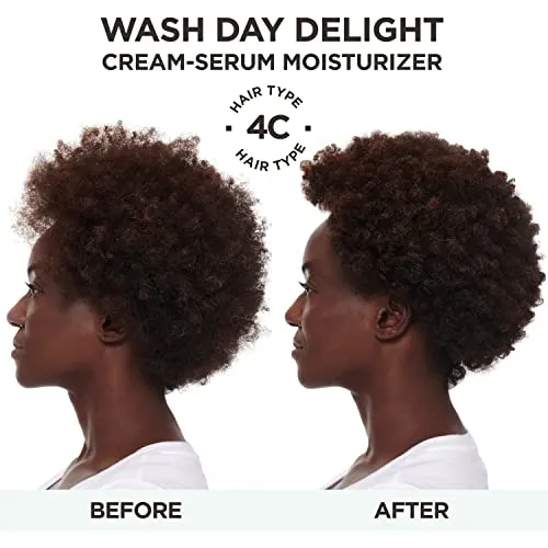 Carol's Daughter Wash Day Delight Cream Serum Hair Moisturizer for Curly Hair, Anti-Frizz, Made with Aloe and Glycerin, 6.8 fl oz