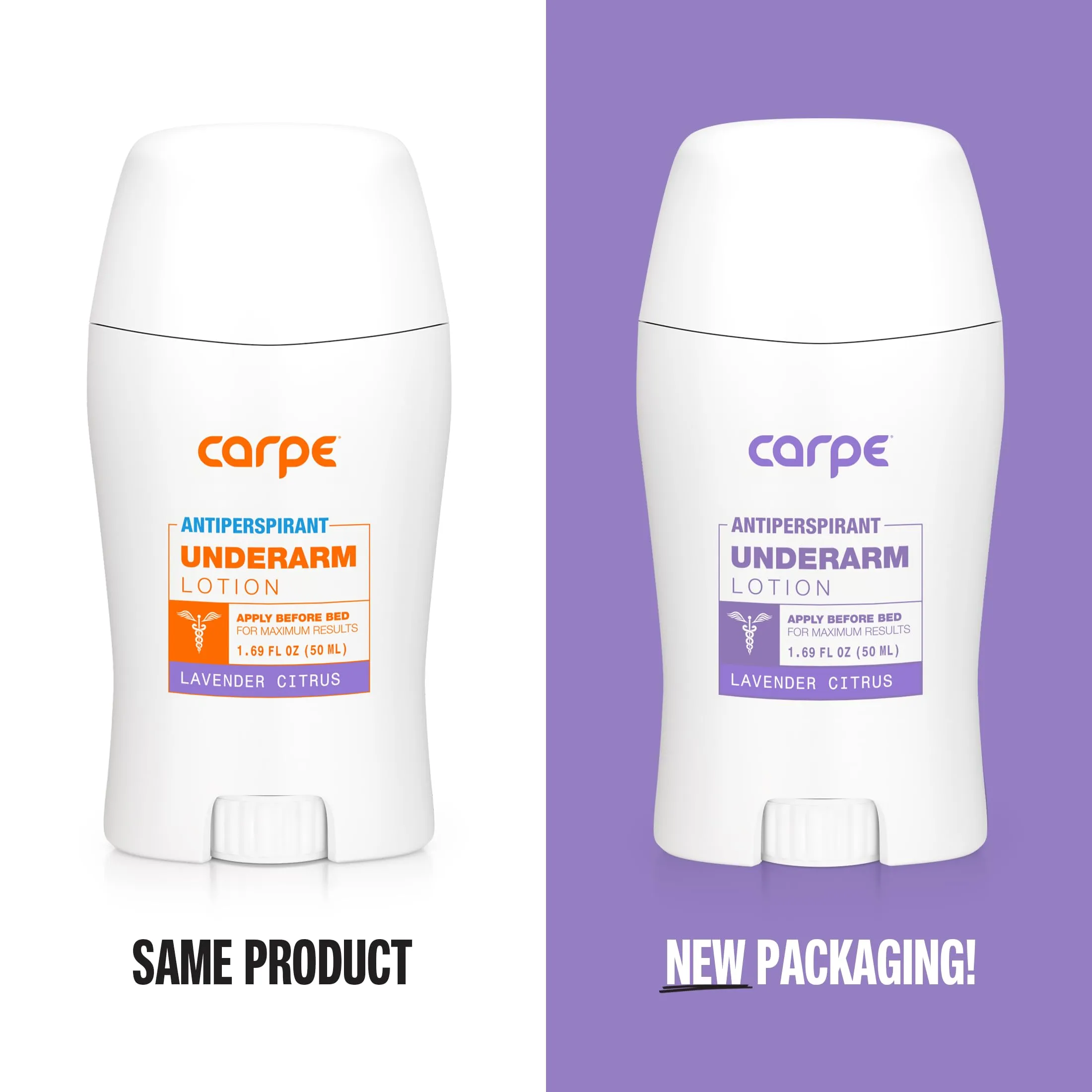 Carpe Underarm Antiperspirant Deodorant Advanced Sweat & Odor Protection Formula - Deodorant for Women & Men - Helps to Combat Excessive Sweating with Odor Control - Lavender Citrus (Pack of 2)