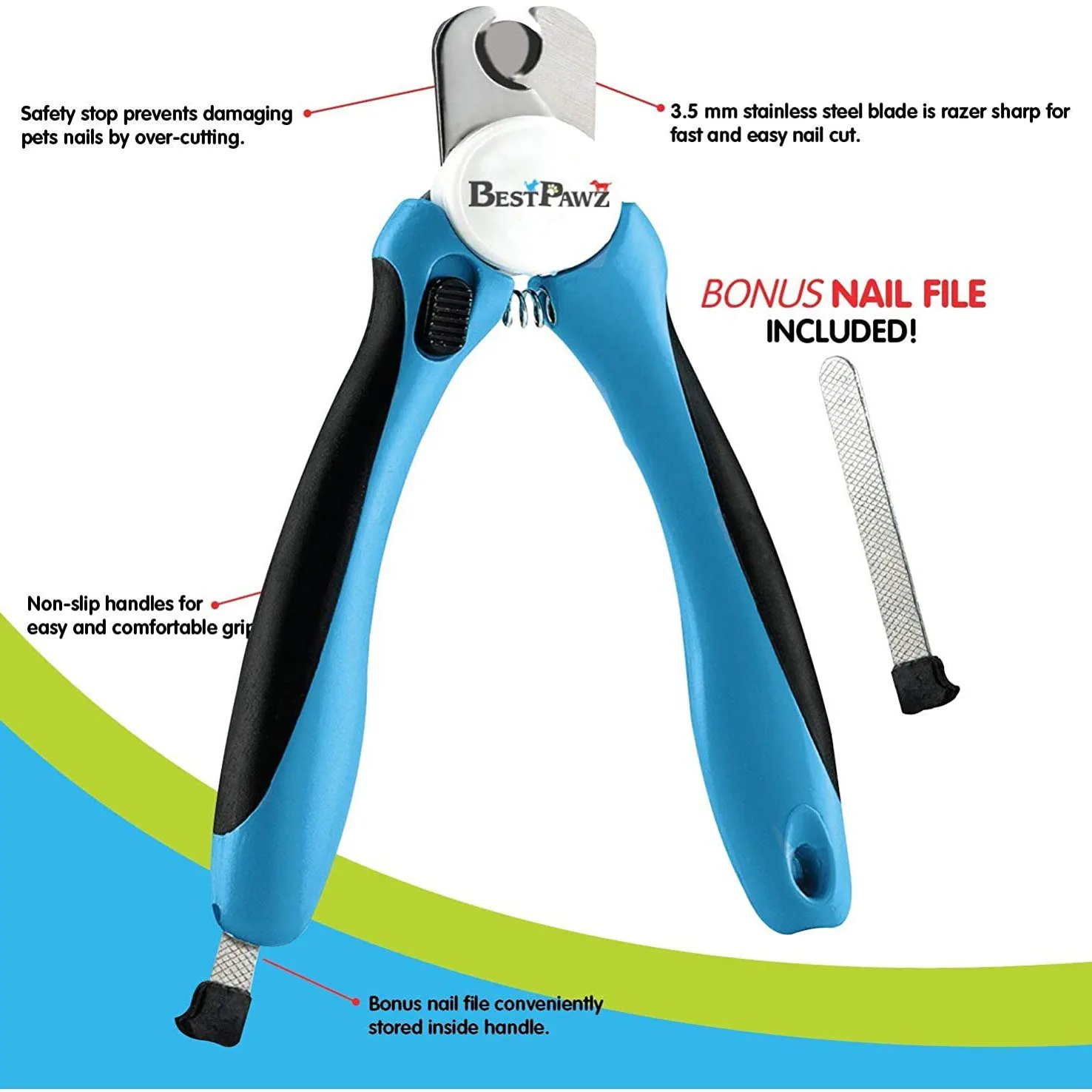 Cat & Dog Nail Clippers & Trimmers with Safety Guards