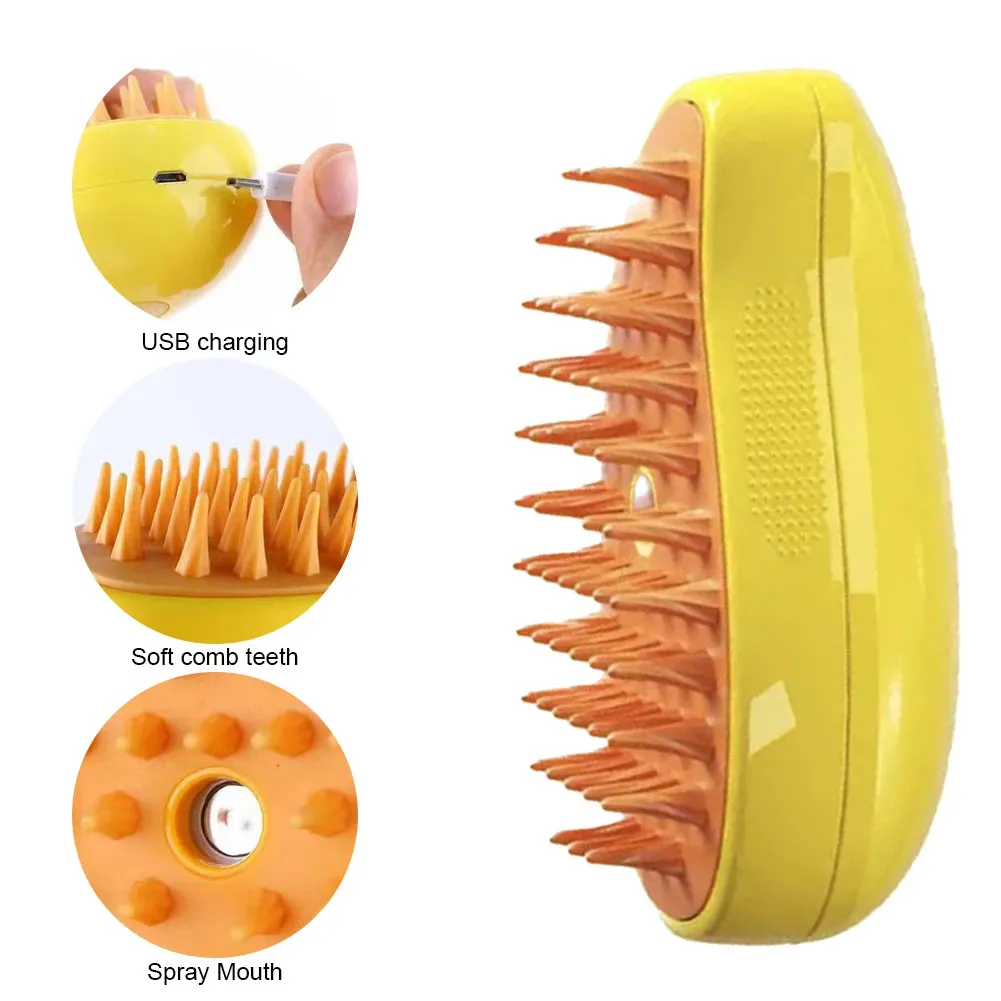 Cat Steam Brush Steamy Dog Brush 3 in 1 Electric Spray Cat Hair Brushes for Pet Grooming Massage Comb Cat Dog Hair Removal Combs