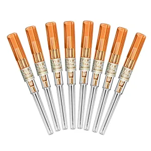 Catheter Piercing Needles - SOTICA 50pcs Catheter Needles IV Catheter Piercing Needles Cannula Body Piercing Needles Stainless Steel Hollow Needles for Nose Ear Belly Navel Nipple Piercing (14G-50PCS)