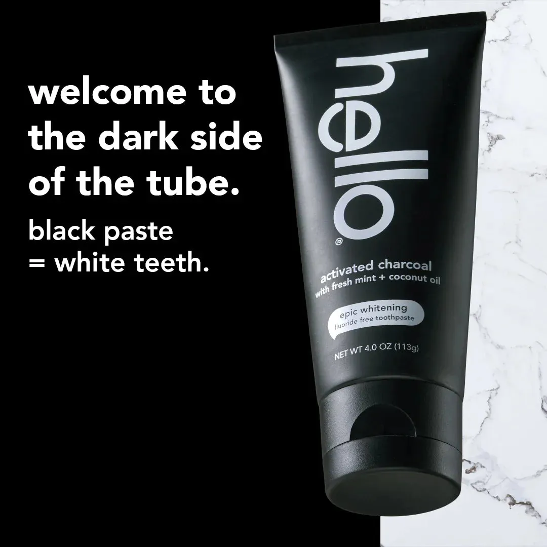 charcoal whitening fluoride free toothpaste