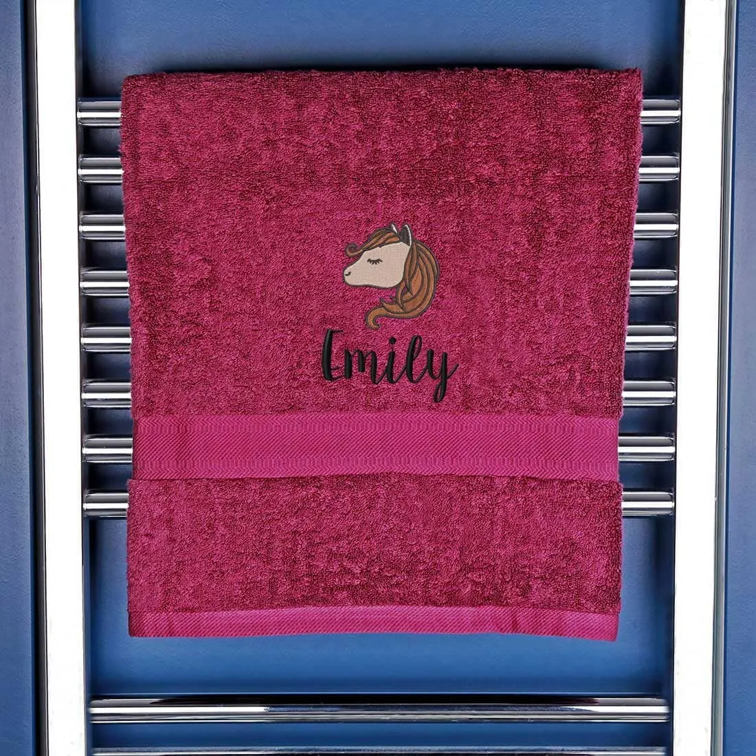 Children's Horse Logo Bath Towel