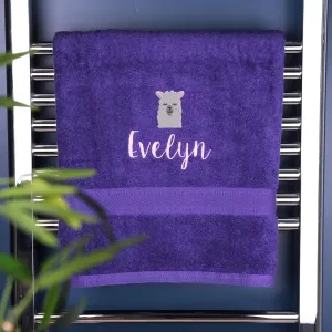 Children's Llama Bath Towel