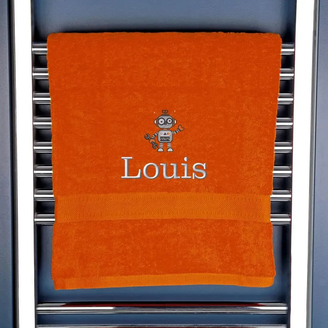 Children's Robot Bath Towel