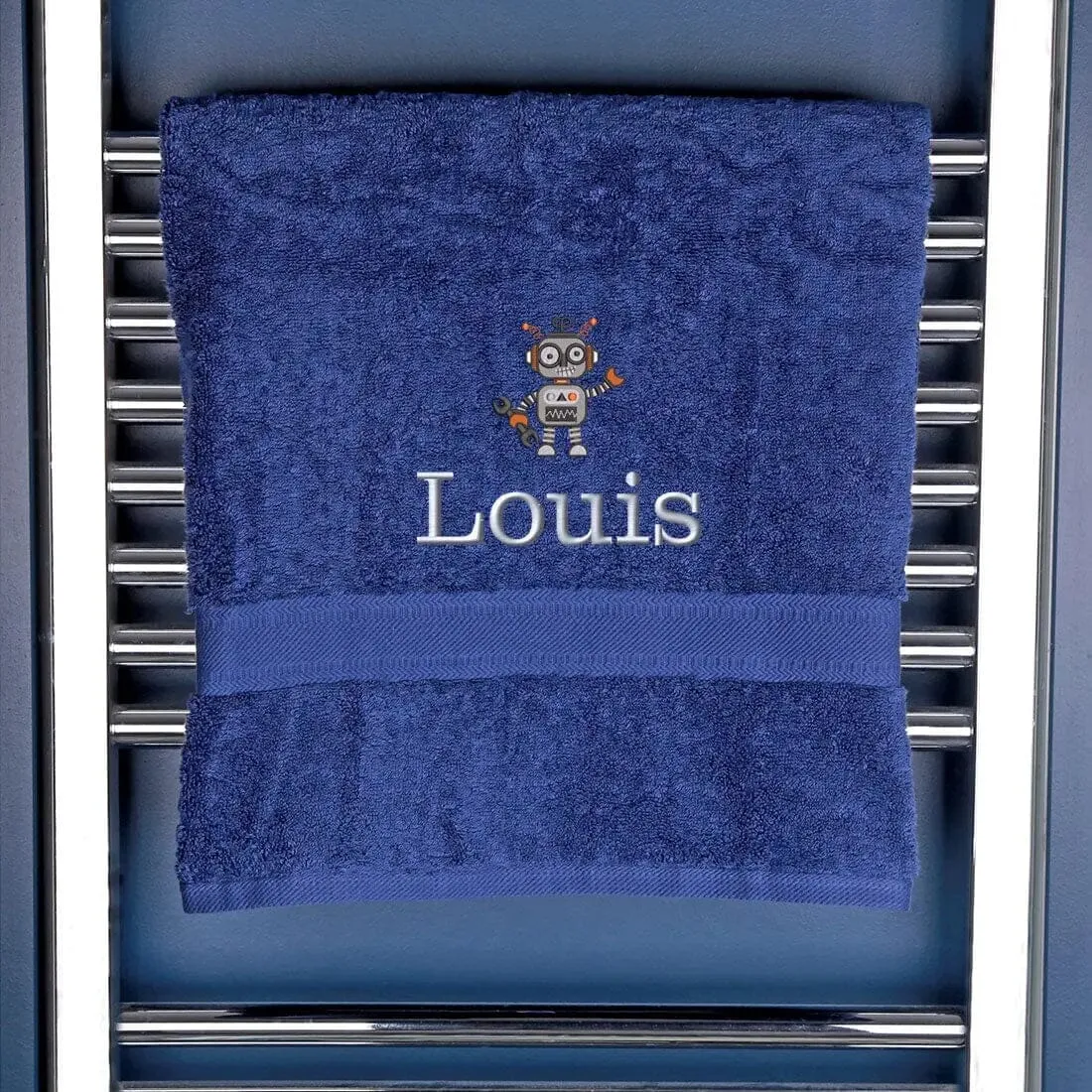 Children's Robot Bath Towel