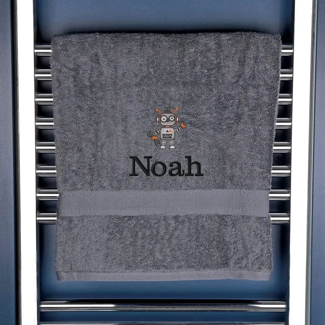 Children's Robot Bath Towel