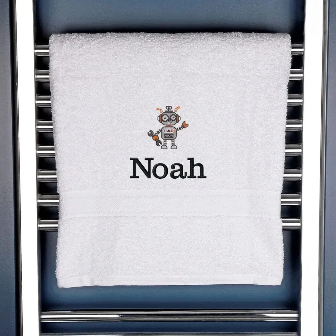 Children's Robot Bath Towel